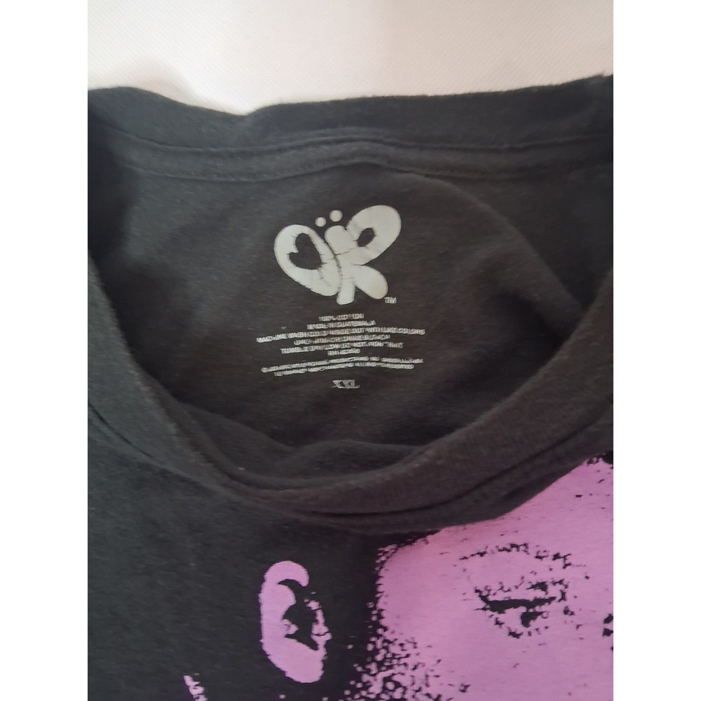 Olivia Rodrigo GUTS World Tour T-Shirt XXL Black Purple Spill Ur Guts Live Tee - Picture 5 of 7